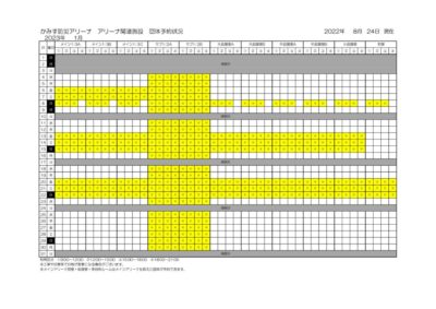 アリーナ関連施設空き状況のサムネイル